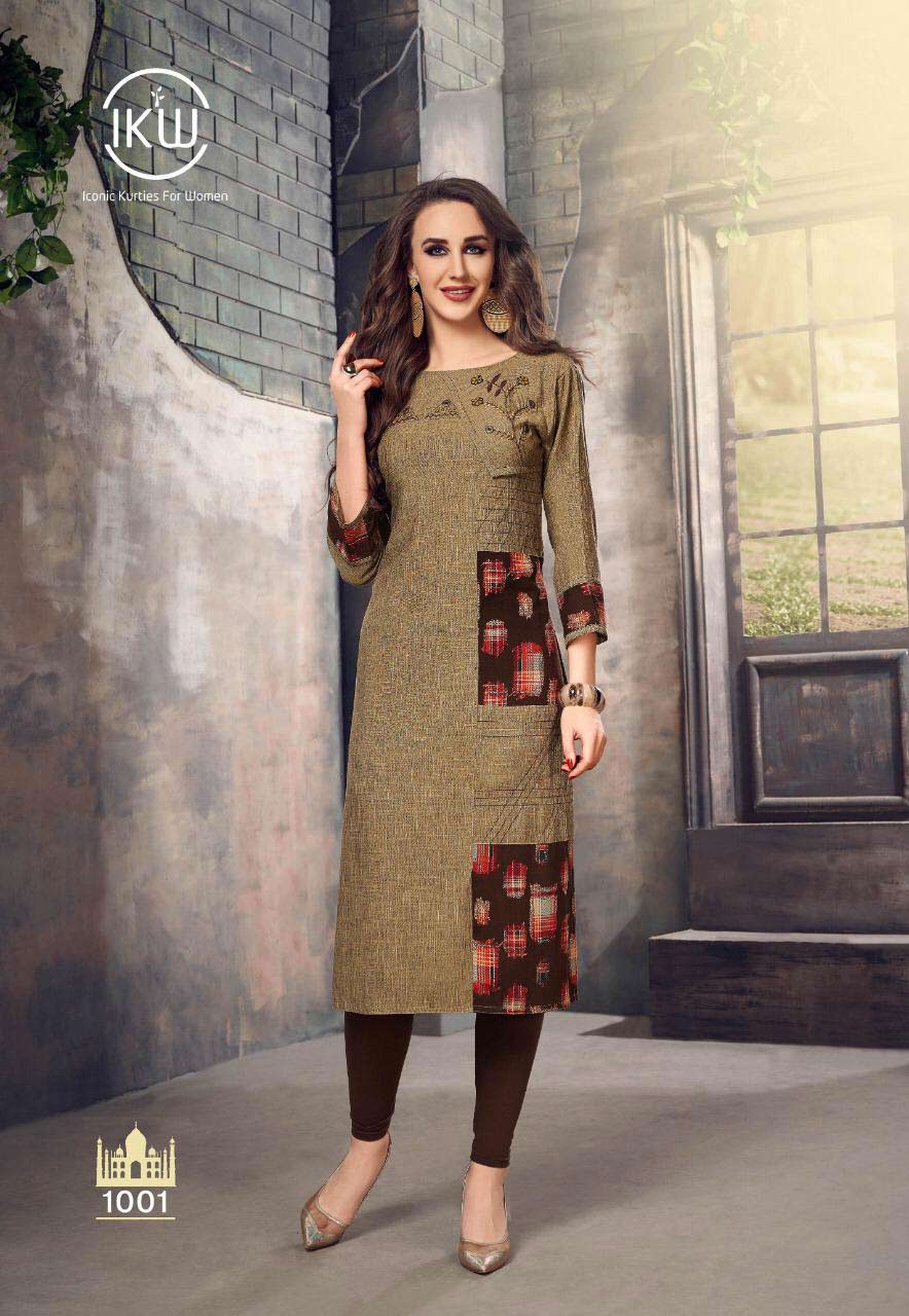 Pink Vol-6 IKW Designs Straight Kurti Wholesaler Surata Pink Vol-6 IKW Designs Straight Kurti Wholesaler Surata